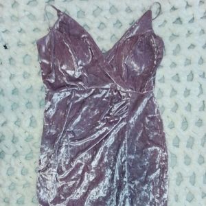Charlotte Russe, Velvet Spaghetti strap dress.